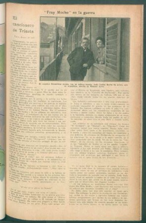 El cancionero de Trieste : "Fray Mocho" en la guerra