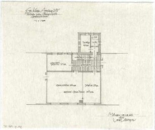 Gsaenger, Gustav; Amberg - Süd (Bayern); Ev. Erlöser Kirche - Gemeindesaal (Grundriss OG)