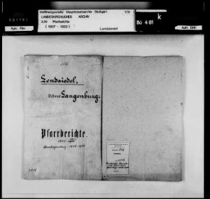 Lendsiedel: Pfarrberichte und Pfarrbeschreibungen