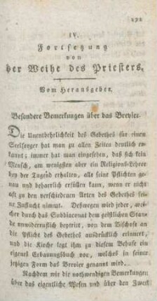 171-192 Die Weihe des Priesters : Fortsetzung