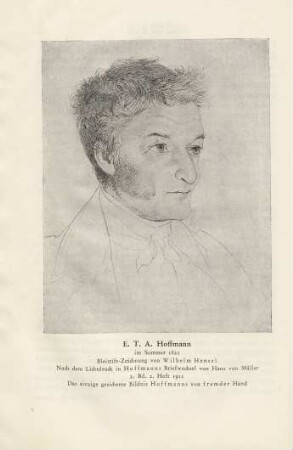 E.T.A. Hoffmann im Sommer 1821