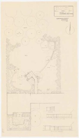 Garten Stolte, Oberhaldessen: Entwurfsskizze 1:100