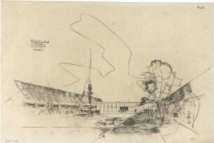 Gsaenger, Gustav; München; Ausstellungshalle - Perspektive