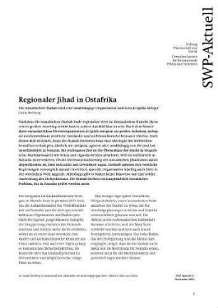 Regionaler Jihad in Ostafrika : Die somalischen Shabab sind eine unabhängige Organisation und kein al-Qaida-Ableger