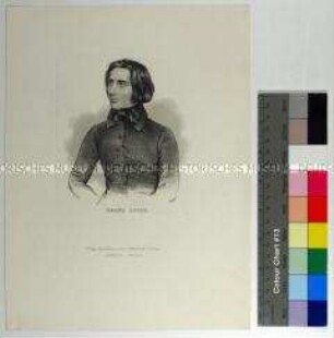 Porträt des österreichisch ungarischen Komponisten und Pianisten Franz Liszt