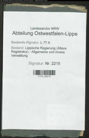 Ermäßigung der Kontribution von der Sennehude für die Einwohner von Augustdorf