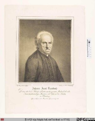 Bildnis Johann Jacob Rambach (II)