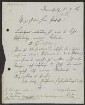 Brief von Julius Röll an Unbekannt