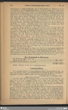 Correspondenz