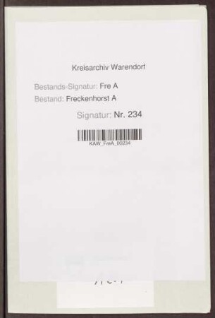 Rechnungsbelege Kirchspiel Vorhelm