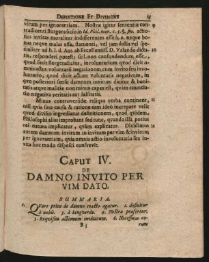 Caput IV. De Damno Invito Per Vim Dato.