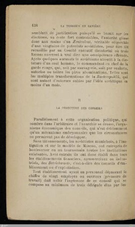 II. La structure des conseils