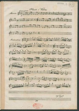 Flauto o Violino