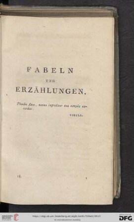 Fabeln und Erzählungen