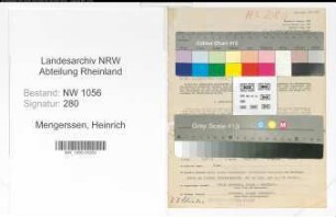 Entnazifizierung Heinrich Mengerssen , geb. 25.02.1894 (Bahnbeamter)