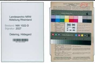 Entnazifizierung Hildegard Detering , geb. 25.11.1905 (Kaufmaennische Angestellte)