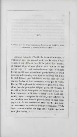 VI. Comme quoi les deux compagnons Frédéric et Reinhold furent reçu dans la maison de maître Martin