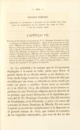 Noveno período. Comprende el desarrollo y relacion de los sucesos desde 1633 ...