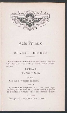 Cuadro primero