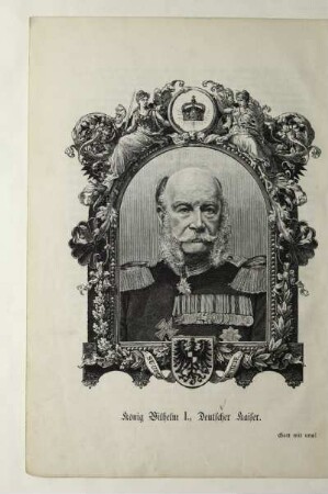 König Wilhelm I., Deutscher Kaiser