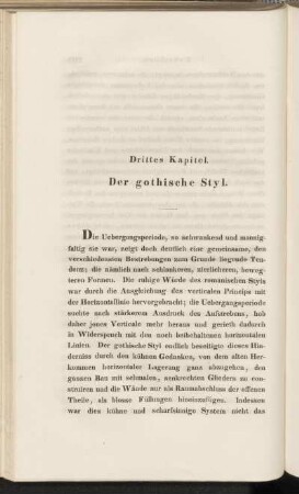 Drittes Kapitel. Der gothische Styl.