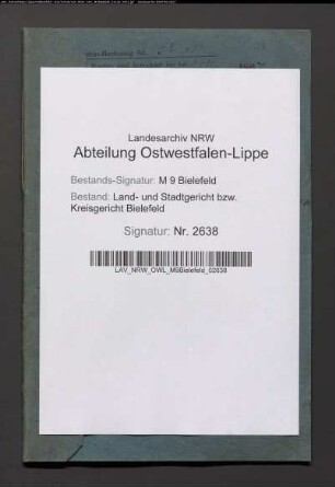 Erblasser: Biermann, Elisabeth, geb. Schröder: Testament
