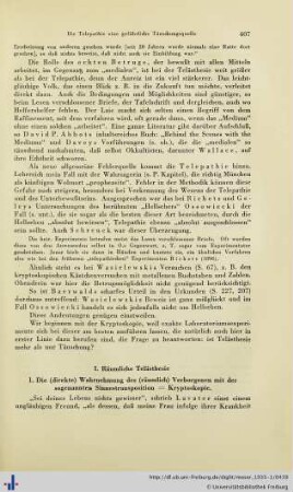 I. Räumliche Telästhesie.