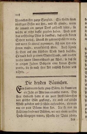 Die beyden Bäumchen