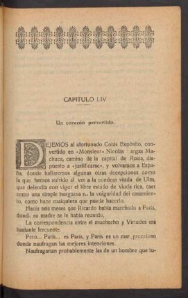 Capítulo LIV - Un corazón pervertido.