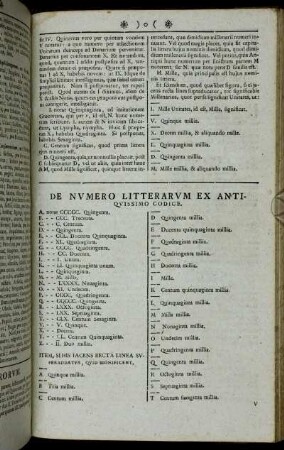 De Numero Litterarum ex Antiquissimo Codice.