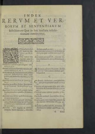 Index rerum et verborum et sententiarum