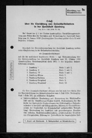 1b Einrichtung von Gesundheitsämtern