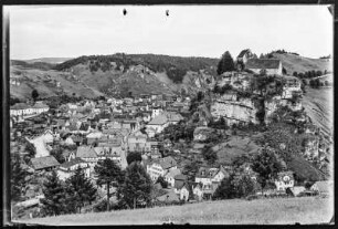 Pottenstein. Stadtansicht mit Pottensteiner Burg