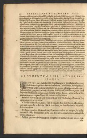 Argumentum Libri Adversus Judaeos