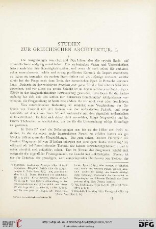 11: Studien zur griechischen Architektur, 1