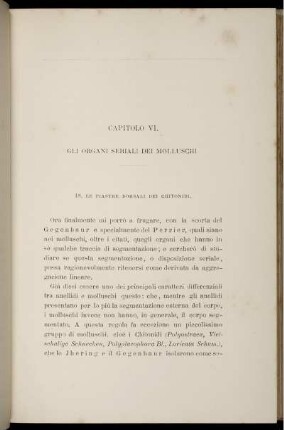 Capitolo VI. Gli Organi Seriali Dei Molluschi.