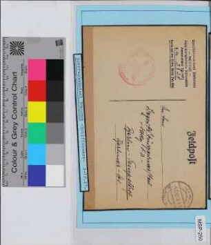 Dienstbrief, Schiffsname/Landeinheit: Sperrkommandant Pommern; Frankatur, Mi.-Nr.: [Keine]; Poststempel: aptiert: 4.12.41.8-9V; Nebenstempel: in rot: Kriegsmarine Sperrkommando Swinemünde