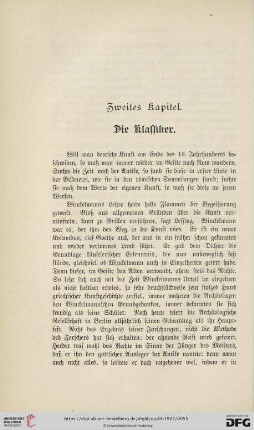 Zweites Kapitel: Die Klassiker