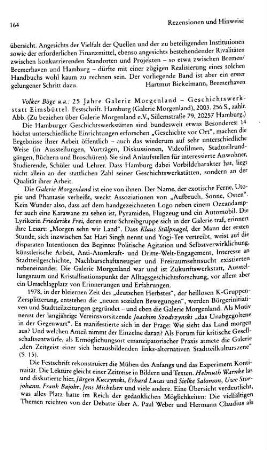 25 Jahre Galerie Morgenland - Geschichtswerkstatt Eimsbüttel, Festschrift, Volker Böge u.a. : Hamburg, 2003