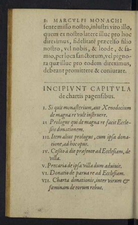 Incipiunt capitula