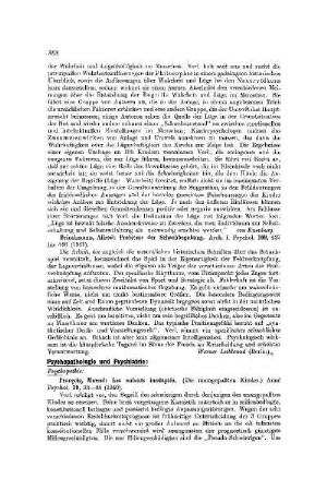 Psychopathologie und Psychiatrie