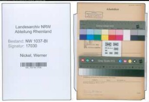 Entnazifizierung Werner Nickel , geb. 06.08.1896 (Arzt)