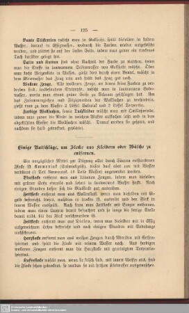 Einige Ratschläge, um Flecken aus Kleidern oder Wäsche zu entfernen