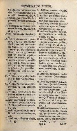 T. Livii Patavini historiarvm libri qvi svpersvnt omnes : una cum libri XCI fragmento anekdoton Giovenazzio - Brunsiano et indice rerum locupletiss. ; accessit praeter varietatem lectt. Gronovianae et Creverianae Glossarium Livianum, 4. Glossarium Livianum et index