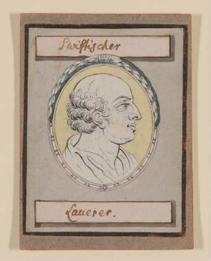 "Swiflischer Lauerer" [Teil der Serie "Umrisse Koepfe"]