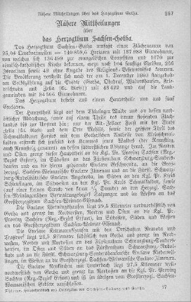 Nähere Mittheilungen über das Herzogthum Sachsen-Gotha