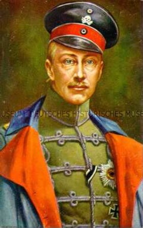 Kronprinz Wilhelm in der Uniform der Totenkopf-Husaren