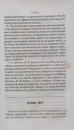 Méthode chezy.
