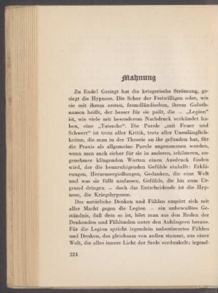 Mahnung (1918)