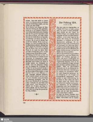 Der Feldzug 1814